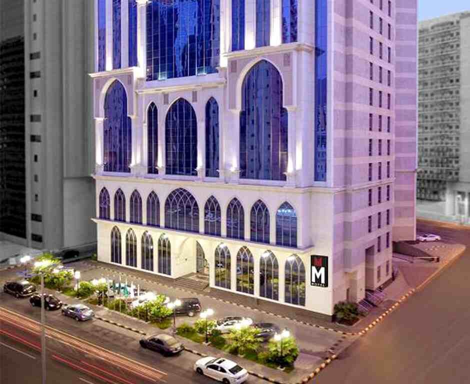 Front view of M Hotel Al Dana Makkah by Millennium near Masjid Al Haram, Makkah