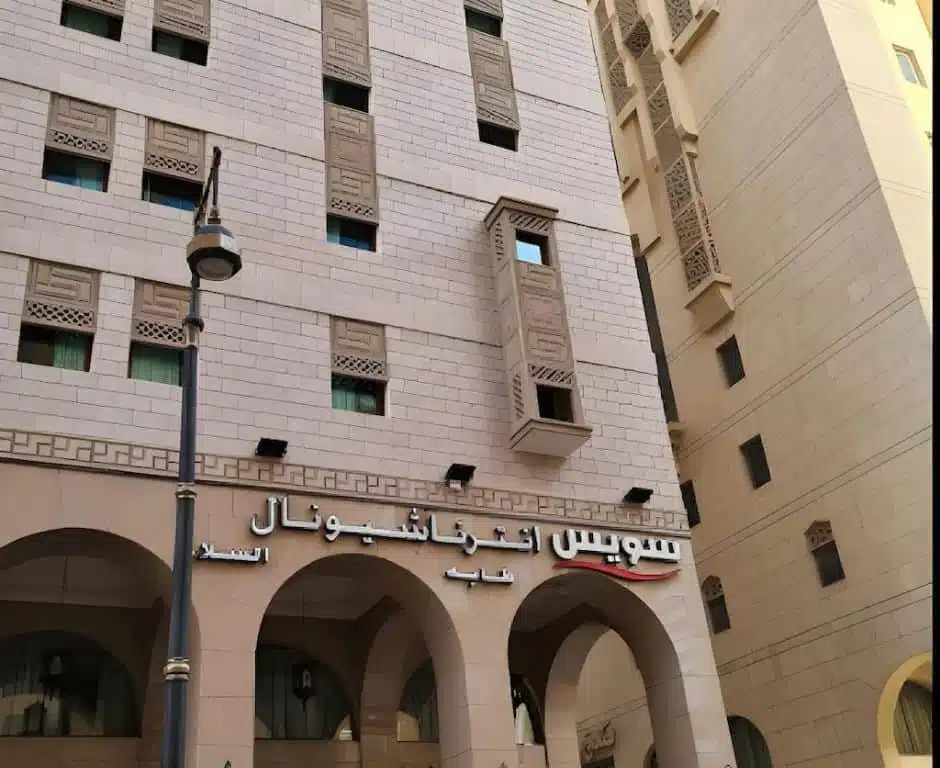 Front side of Swiss International Taba Alsalam Hotel Madinah near Masjid Al Nabawi